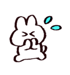 白いうさちゃんスタンプ（個別スタンプ：5）