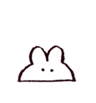 白いうさちゃんスタンプ（個別スタンプ：13）