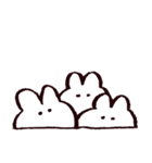 白いうさちゃんスタンプ（個別スタンプ：14）