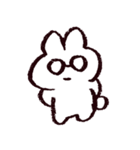 白いうさちゃんスタンプ（個別スタンプ：18）