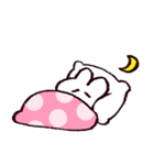 白いうさちゃんスタンプ（個別スタンプ：19）