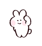 白いうさちゃんスタンプ（個別スタンプ：21）