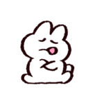白いうさちゃんスタンプ（個別スタンプ：22）