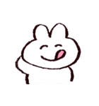 白いうさちゃんスタンプ（個別スタンプ：24）
