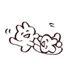 白いうさちゃんスタンプ（個別スタンプ：28）