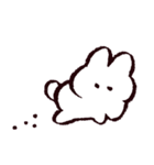 白いうさちゃんスタンプ（個別スタンプ：32）