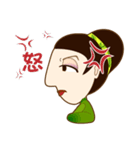 drink tea woman（個別スタンプ：5）