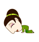 drink tea woman（個別スタンプ：6）