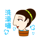 drink tea woman（個別スタンプ：10）