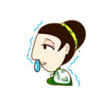 drink tea woman（個別スタンプ：12）