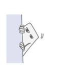 四角い生き物（個別スタンプ：7）