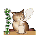 猫と会話するスタンプ（個別スタンプ：19）