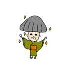 生きる伝説おマツ【四字熟語編】（個別スタンプ：3）