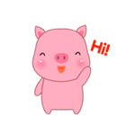 Son Pink Pig sticker(eng)（個別スタンプ：1）