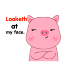 Son Pink Pig sticker(eng)（個別スタンプ：5）