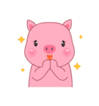 Son Pink Pig sticker(eng)（個別スタンプ：8）