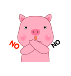 Son Pink Pig sticker(eng)（個別スタンプ：10）