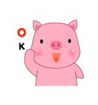 Son Pink Pig sticker(eng)（個別スタンプ：11）