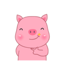 Son Pink Pig sticker(eng)（個別スタンプ：14）