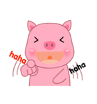 Son Pink Pig sticker(eng)（個別スタンプ：24）