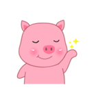 Son Pink Pig sticker(eng)（個別スタンプ：25）