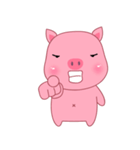 Son Pink Pig sticker(eng)（個別スタンプ：34）