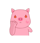 Son Pink Pig sticker(eng)（個別スタンプ：38）