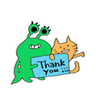 Cat and Aliens（個別スタンプ：6）