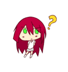 Chibi Diono and Little Red Hair Girl（個別スタンプ：33）