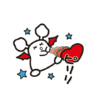白コウモリ パット（個別スタンプ：30）