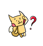 My fox eat fish only（個別スタンプ：3）
