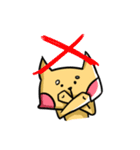 My fox eat fish only（個別スタンプ：14）