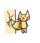 My fox eat fish only（個別スタンプ：21）