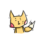 My fox eat fish only（個別スタンプ：34）