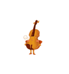 The cute musical instrument family 1（個別スタンプ：10）