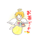 天然お茶目な天使のハピピスちゃん（個別スタンプ：8）