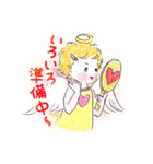 天然お茶目な天使のハピピスちゃん（個別スタンプ：19）