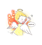 天然お茶目な天使のハピピスちゃん（個別スタンプ：25）