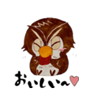 だるまフクロウ（個別スタンプ：20）
