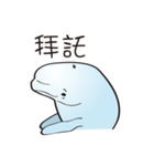 cute beluga whale（個別スタンプ：16）