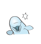 cute beluga whale（個別スタンプ：26）