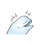cute beluga whale（個別スタンプ：32）