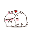 Cute Bunny Couple Ppoya ＆ PpoPpo Ver.1（個別スタンプ：7）
