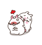 Cute Bunny Couple Ppoya ＆ PpoPpo Ver.1（個別スタンプ：18）
