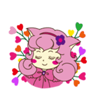Pink cat girl（個別スタンプ：9）