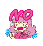 Pink cat girl（個別スタンプ：14）