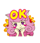 Pink cat girl（個別スタンプ：15）