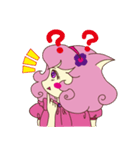 Pink cat girl（個別スタンプ：21）