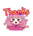 Pink cat girl（個別スタンプ：22）
