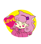 Pink cat girl（個別スタンプ：24）